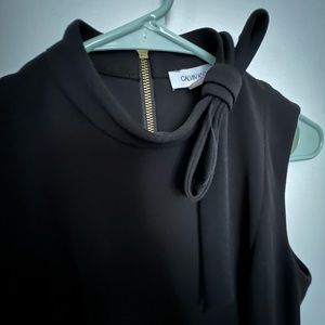 Calvin Klein bow dress, black, size 4.